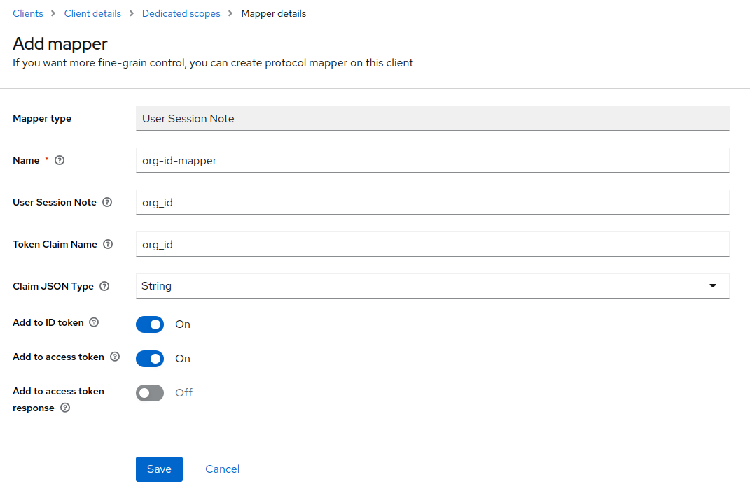 Keycloak Phase Two Organizations Protocol Mapper